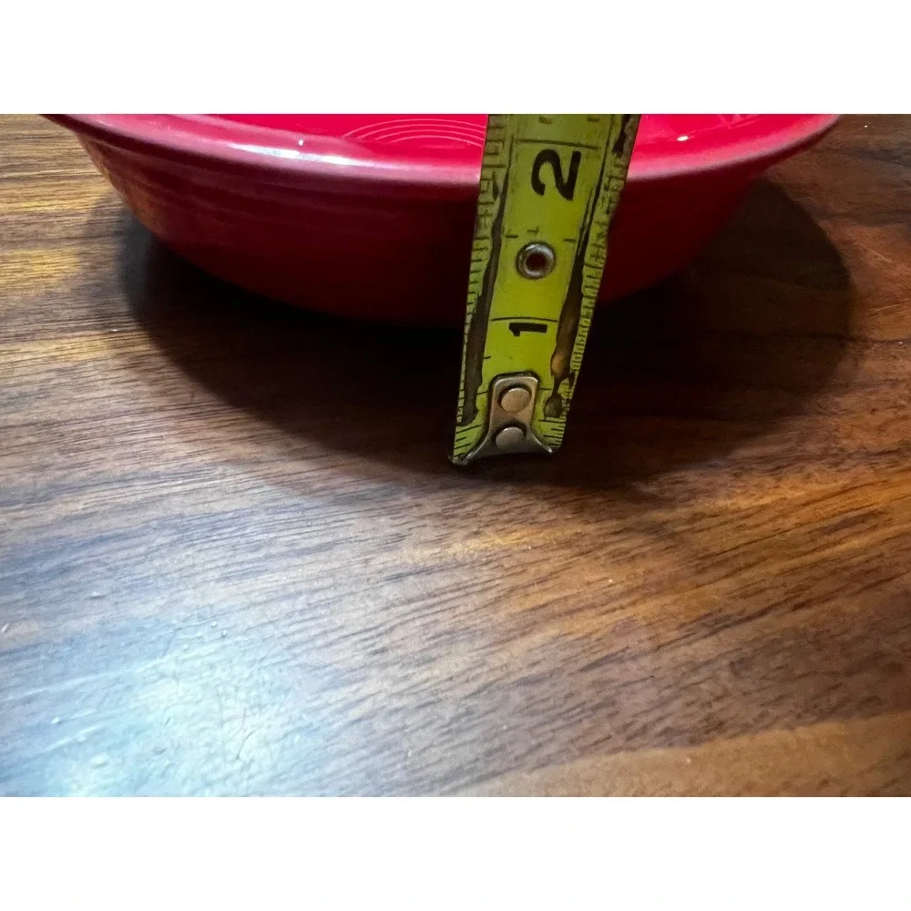 Vintage Fiesta Scarlet Red Ceramic Medium‎ Cereal Bowl 6 7/8